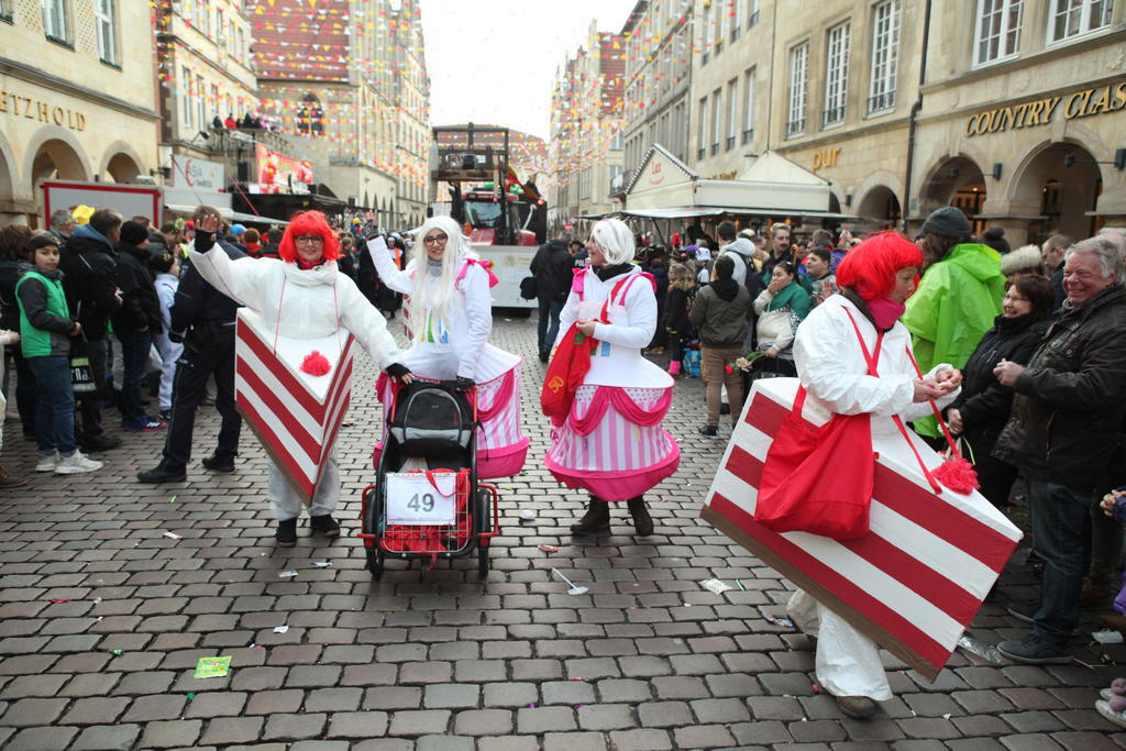 Rosenmontagszug in Münster 2019