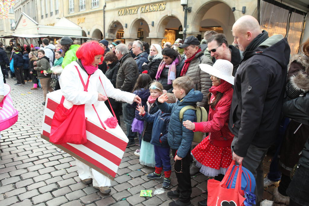 Rosenmontagszug in Münster 2019