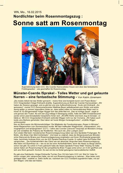 Seite 095 Presse Nordlichter beim Rosenmontagszug - Sonne satt - fertig-p1